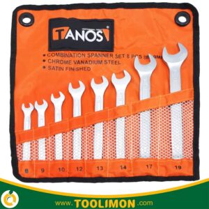 آچار یکسرتخت یکسررینگ 8 عددی تانوس مدل CSS-01-08